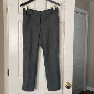 LOFT Gray Hatched Ankle Pants - 6P